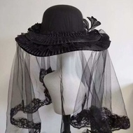Gothic Hat Witch Hat Lolita Props Elegant Top Hat Gothic Hat