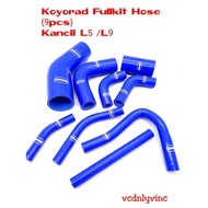 MIRA KAncil L5 L9 Samco Koyorad Fullkit Hose full kits 9pcs for turbo engine performance parts