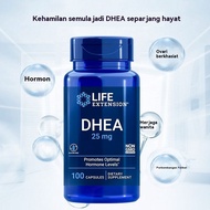 DHEA 25 mg, 100 capsules [Life Extension: Exp 04/27] 100% Authentic-Sihat Mall
