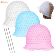 [dddxce] Hair Coloring Highlighting Cap Reusable Silicone Highlight Cap Pull Through Caps For Hair D