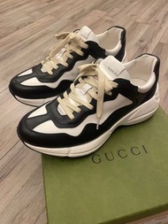gucci rhyton sneaker dad shoes 黑白 熊貓 老爹鞋 9+