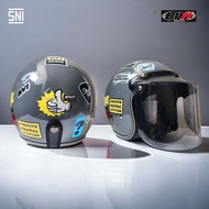 BIVI Helm Bogo Dewasa Classic Crooz Original - Pria dan Wanita - Retro Style Semua Ukuran