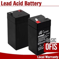 4V 4AH 4.5AH 4 Volts Rechargeable Sealed Lead Acid Battery
