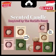 [SG] Aromatherapy Candle Travel Tin Handmade Soy Wax Scented Candle Gift for Home Travel Yoga Gift C
