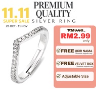 ORLA JEWEL MY - ( V Ring ) silver ring for woman cincin silver perempuan adjustable ring cincin pand