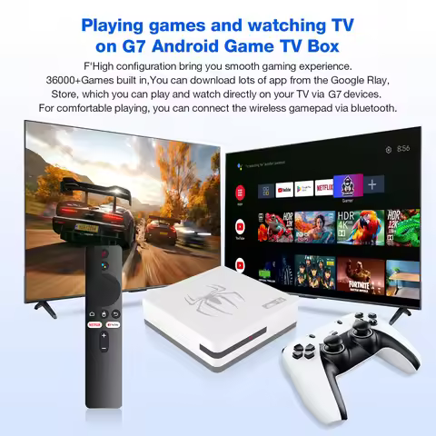 G7 8K 3D video game Consoles 64GB 2.4G Wireless controller android 14 Retro classic game console 250