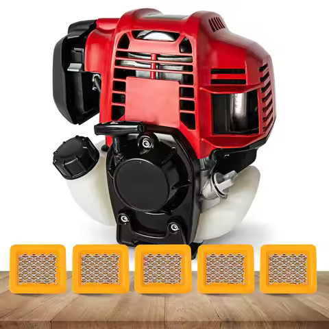 Set of 5 Air Filter Elements for Honda GX50 47.9 CC 4-Stroke Engine GX-50 Motor Fitment with Small E