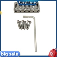 String Lock Bridge for 6 String Headless Electric Guitar 6 String Headless Guitar Silver