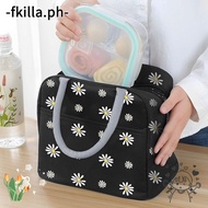 FKILLA Lunch Bag for Women, Reusable Leakproof Lunch Box Lunch Bag, Printed Large Capacity Small Lunch Tote Bags for Work Office Picnic, or Travel