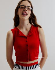 when.we.official - Knit Cardigan Tank