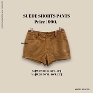SUEDE SHORTS PANTS [Ready to ship]