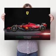Modern Minimalist Ferrari F1 Formula Racing Poster Alonso Wall Art University Dormitory Decor Lecler