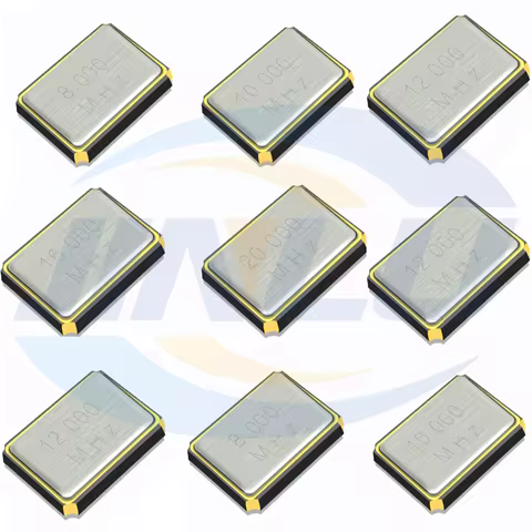10PCS 3225 Passive Quartz Resonator Crystal Oscillator Metal SMD 4pin 8Mhz 10m 11.0592M 11.2896m 12M