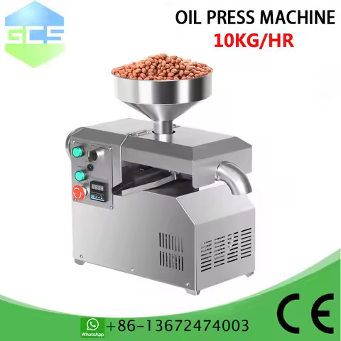 Household & Commercial Peanut And Sesame Oil Press Machine - Automatic Cold/Hot Press, High Oil Yiel