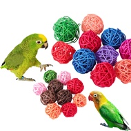 Pet Bird Toys Chewing Toys Bird Rattan Ball Toy Parrot Budgie Parakeet Cockatiel Chewing Playing Toy