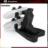 BUR_ LED Dual USB Controller Charging Stand Gamepad Power Accessory for Sony PS5