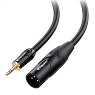 Cable Matters 3.5mm to XLR Cable 15 ft, Male to Male XLR to 1/8 Inch Cable, XLR to 3.5mm Cable, Compatible with iPhone, iPod, MP3 Player, Laptop, Voice Recorder and More - 15 Feet