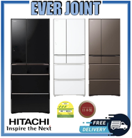 Hitachi R-WXC620KS [474L] Made in Japan Multi-Door Fridge +Free  Vacuum Container  SET + Free Disposal