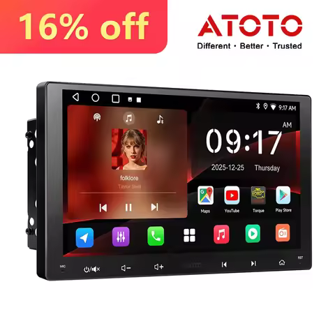 ATOTO A5LG209T 9 inch Car Radio 2 DIN Android Stereo, CarPlay Android Auto, Touch Screen GPS Navigat