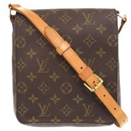 二手LOUIS VUITTONMusette Salsa 短肩帶 Monogram M51258ブラウン單肩包 LV 0893