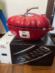 STAUB 琺瑯鑄鐵鍋(蕃茄造型) 買一送一