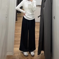UNIQLO New style Japanese Single 25 Spring Womens Casual Slack Pants/casual Pants Elastic Waist Pant