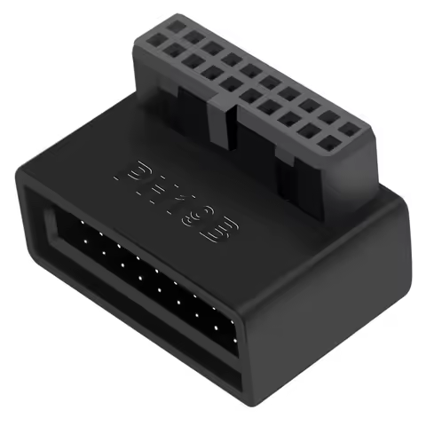 PH19B USB 3.0 Internal Header USB3.0 19/20P Socket 90 Degree Adapter Converter for Computer Motherbo