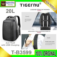 Hidden Anti Theft Laptop Backpack Anti Theft USB Charging 20L