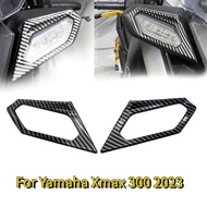 For Yamaha Xmax 300 2023 Motorcycle ABS Carbon Front Turn Signal Light Frame Shell CNC Decorative Cover Accessories