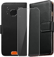 Case for Blackview BV6200 Plus (6.56 inches), Stand Function Case + Glass Screen Protector, Anti-Scr