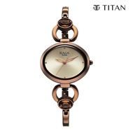 Titan Raga Viva Quartz Analog Champagne Dial Metal Strap Watch for Women
