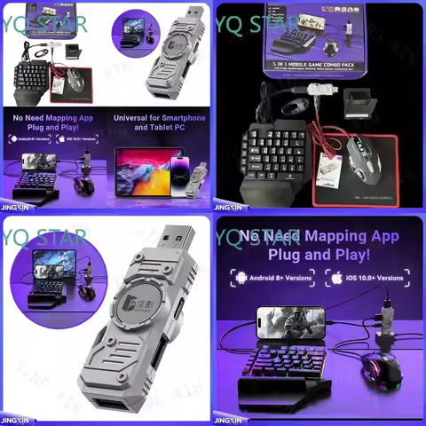 for Gamwing M9 Mobile Game Keyboard Mouse Converter Adapter Controller for Call of Duty PUBG Android