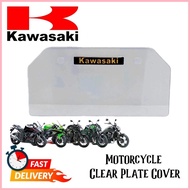 ☎ ❏ KAWASAKI FURY 125 Plate Cover Motorcycle Body Parts Clear Plate Cover Frame Transparent