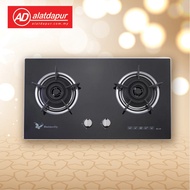 2 Burner Glass Hob Butterfly BG-2K