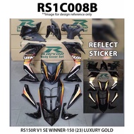 RAPIDO COVER SET RS150 V1 WINNER LUXURY GOLD（REFLECT STICKER）