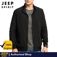 Jeep Spirit เสื้อแจ็คเก็ตธุรกิจผู้ชายใหม่เสื้อแจ็คเก็ตลำลองเสื้อซิปทึบ