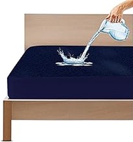 GADDA CO Cotton Feel Terry 78x72 inch Ultra Soft Waterproof Mattress Protector King Size | Breathabl