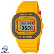 Casio G-Shock DW-5600 DW5610Y-9D DW-5610Y-9D DW-5610Y-9 Lineup 90s Sports Series Yellow Resin Watch
