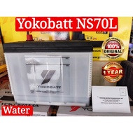 Yokobatt NS70L Battery Water /Bateri Basah attery bateri Sentra Cefiro Serena Navara Camry Sonata Santafe