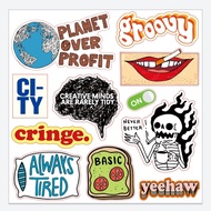 Sticker Pack Planet Over Profit Groovy City Waterproof Sticker