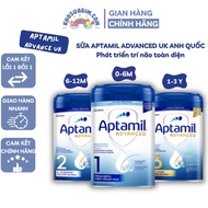 Aptamil Advanced UK Milk No. 1,2,3, Formula Milk Powder 800g
