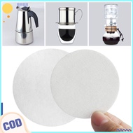 100Pcs 51/53/58MM Secondary Water Filter Paper Coffee Filter/Round Filter Paper/Moka Pot Filter Pape