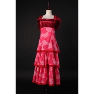 LF3 Vintage Beaded Sequin Elegant Banquet Performance Dress
