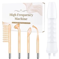 High Frequency Facial Wand - Uaike Orange Portable Handheld High Frequency | Facial Machine - with 4