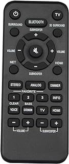 VAH0130 Replacement Remote AIDITIYMI Remote Control fit for Yamaha Soundbar System 3D Surround Sound YAS408BL MusicCast BAR 40 YMS4080 YAS-408