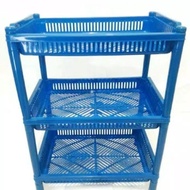 3DX/ STACKING RACK PLASTIC STACKING RACK 2-TIER RACK/