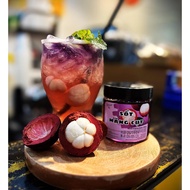 Custard apple and mangosteen sauce
