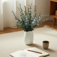 Simulated Eucalyptus Money Leaf Arrangement, Artificial Tree Branch Accent