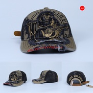 Mũ Nón Ông Địa True - Nón Địa Đàn - Nón Jean Rách Bụi - Mũ Nón Bóng Chày Chất Liệu Jean Dày Dặn Khóa