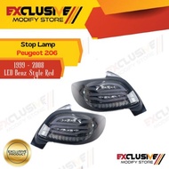 STOP LAMP PEUGEOT 206 LED BENZ STYLE SMOKE 1999 - 2008